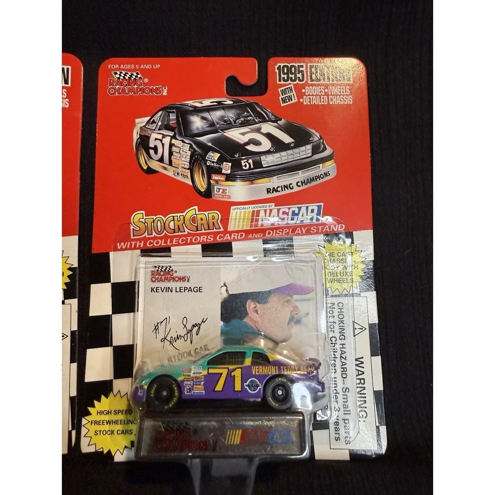 Racing Champions 1995 NASCAR Patty Moise #40 Kevin Lepage #71 1:64 Lot of 2